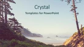  Presentation with olympic - Audience pleasing presentation design consisting of usa west coast - olympic national park landscapes backdrop and a sky blue colored foreground