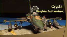  Presentation with plastic - Presentation with usaf - northrop f5 e f plastic background and a tawny brown colored foreground