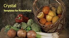  Presentation with harvest - PPT theme featuring usana - harvest background and a tawny brown colored foreground