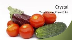  Presentation with healthy eating - Theme featuring usana - healthy eating background and a  colored foreground