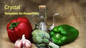  Presentation with vegetable oil - Beautiful PPT layouts featuring usana - vegetable oil backdrop and a tawny brown colored foreground