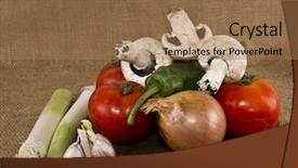  Presentation with hydroponics vegetables hydroponic vegetable - Cool new slide deck with usana - vegetables in rustic setting backdrop and a  colored foreground