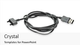  Presentation with cable - Theme consisting of usb-data-cable-for-mobile background and a white colored foreground
