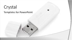  Presentation with mri device - Presentation with usb device isolated on white background and a  colored foreground