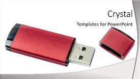  Presentation with flash - Amazing slide deck having usb flash drive isolated backdrop and a white colored foreground