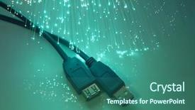  Presentation with fiber - Presentation theme having happy senior man surprising woman with christmas gift in store background and a gray colored foreground