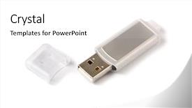  Presentation with scroll paper isolated on white - Beautiful PPT layouts featuring usb stick isolated on white backdrop and a white colored foreground