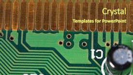  Presentation with technology - Slide set featuring usb2 card showing 21st century background and a  colored foreground