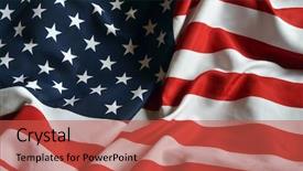  Presentation with 3d figure american flag - PPT layouts with american flag background background and a red colored foreground