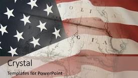  Presentation with history - Amazing presentation theme having history of usa backdrop and a coral colored foreground