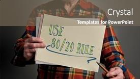  Presentation with mentor - Presentation theme having use-80-20-rule-pareto background and a gray colored foreground