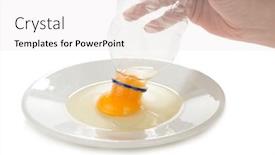  Presentation with water bottle - Colorful slide set enhanced with separation - use an empty water bottle backdrop and a sky blue colored foreground