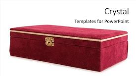  Presentation with fade blue painted red white - Beautiful slide set featuring use case - vintage painted box backdrop and a white colored foreground