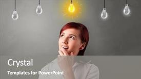  Presentation with new idea innovation - Cool new PPT layouts with use case - young student looking for new backdrop and a gray colored foreground