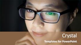  Presentation with electronic - Cool new PPT layouts with use electronic device at night backdrop and a coral colored foreground