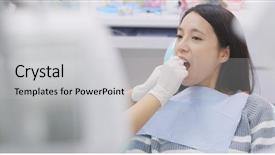  Presentation with dental floss - Presentation theme having use of dental floss background and a light gray colored foreground