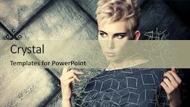  Presentation with futurism - Cool new presentation theme with use of metal wire backdrop and a soft green colored foreground