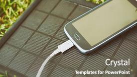  Presentation with renewable energy - PPT layouts with use of renewable energy - mobile background and a gray colored foreground