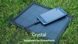  Presentation with mobile use - Amazing slide deck having use of renewable energy - mobile backdrop and a tawny brown colored foreground