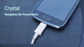  Presentation with renewable energy - PPT theme enhanced with use of renewable energy - mobile background and a ocean colored foreground