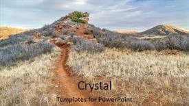  Presentation with horse riding - Cool new PPT layouts with use trail hiking biking horse backdrop and a  colored foreground