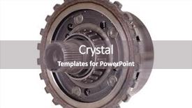  Presentation with automotive - Amazing PPT theme having used automotive automatic transmission gears backdrop and a gray colored foreground