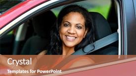  Presentation with new parents nurse practionner - Slide set consisting of used cars - woman holding up keys background and a red colored foreground