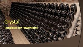  Presentation with ageing - Presentation theme consisting of used for ageing sparkling wine background and a wine colored foreground