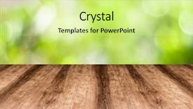  Presentation with empty - PPT theme featuring used for display or montage background and a soft green colored foreground