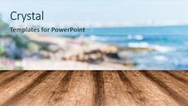  Presentation with empty - Cool new presentation design with used for display or montage backdrop and a sky blue colored foreground