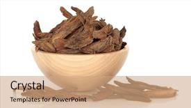  Presentation with oriental medicine - Amazing slides having used in chinese herbal medicine backdrop and a coral colored foreground