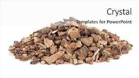  Presentation with alternative medicine - Presentation design featuring used in natural alternative herbal background and a white colored foreground