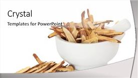  Presentation with traditional chinese medicine - Cool new presentation design with used in traditional chinese herbal backdrop and a white colored foreground