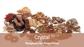  Presentation with feng shui - Cool new presentation theme with used in traditional herbal medicine backdrop and a coral colored foreground