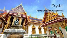  Presentation with bangkok - Amazing slides having used mainly for ceremonial event backdrop and a light blue colored foreground