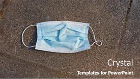  Presentation with garbage - Slide deck featuring used-mouthguard-as-garbage background and a tawny brown colored foreground