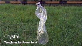  Presentation with plastic bottle pollution - Amazing presentation having used-plastic-bottle-as-garbage backdrop and a tawny brown colored foreground