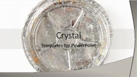  Presentation with cake - Presentation theme consisting of used round tin foil cake background and a  colored foreground