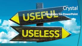  Presentation with useless - Cool new presentation theme with useful - useless crossroad with sky backdrop and a teal colored foreground