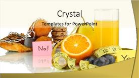  Presentation with gold food white - Presentation theme with useful and harmful food isolated background and a  colored foreground