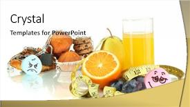  Presentation with food white layout - Beautiful presentation featuring useful and harmful food isolated backdrop and a white colored foreground