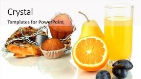  Presentation with food white layout - Colorful slides enhanced with useful and harmful food isolated backdrop and a  colored foreground