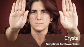  Presentation with violence against women - PPT layouts enhanced with useful to campaign against violence background and a tawny brown colored foreground