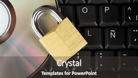  Presentation with computer security - Slide set featuring useful to illustrate data security background and a dark gray colored foreground