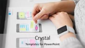  Presentation with web design - Cool new slides with user interface and creating wireframe backdrop and a light gray colored foreground