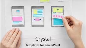  Presentation with web design - PPT layouts having user interface and creating wireframe background and a light gray colored foreground
