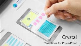  Presentation with web design - Beautiful PPT layouts featuring user interface and creating wireframe backdrop and a white colored foreground