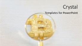  Presentation with money bitcoin - Audience pleasing presentation design consisting of uses money - use a magnifying glass backdrop and a light gray colored foreground