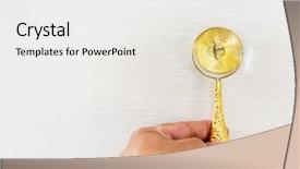  Presentation with detective magnifying glass - PPT layouts having uses money - use a magnifying glass background and a white colored foreground