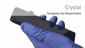  Presentation with latex gloves - Beautiful slides featuring using-a-cell-phone-using backdrop and a white colored foreground